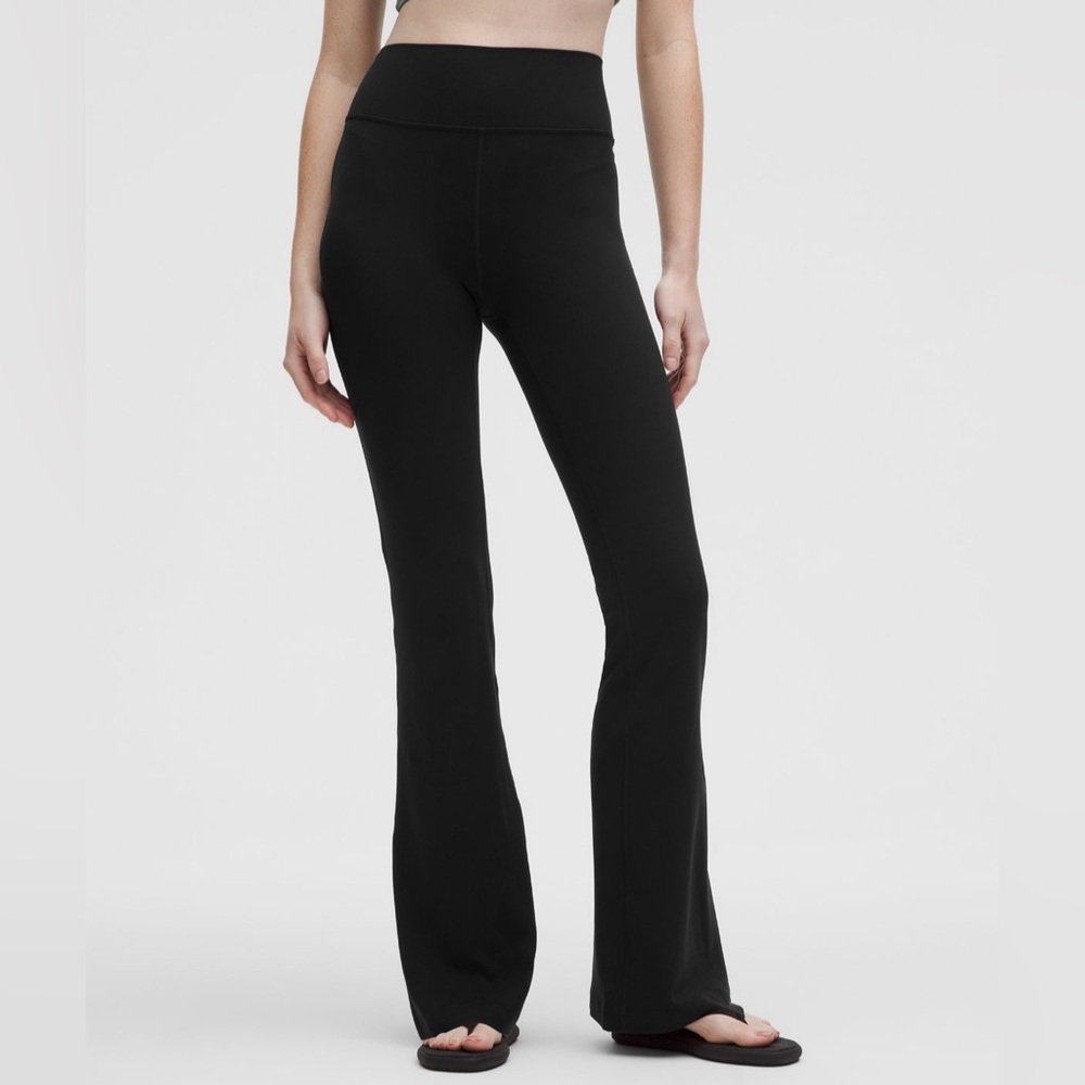 Lululemon High-Waist Black Flare Pants - Size 4